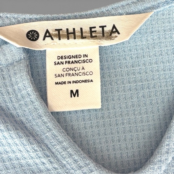 NWT Athleta Wind Down Sleep Cami Sky Blue Soft Lounge Size M - Picture 3 of 8